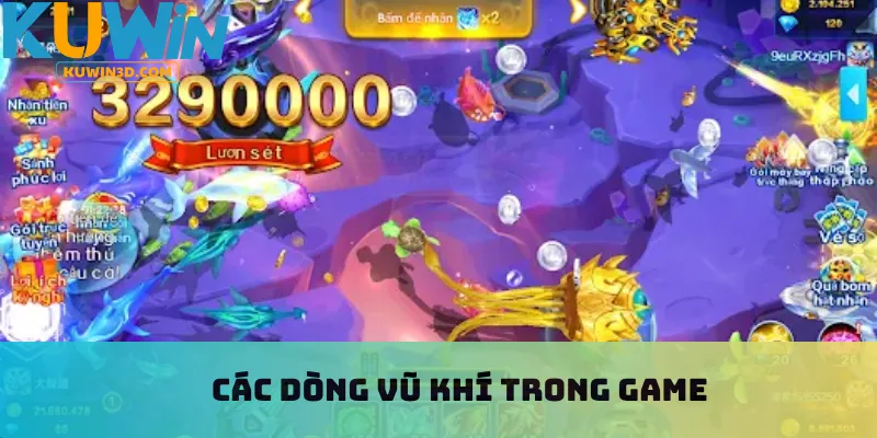 Các dòng vũ khí trong game